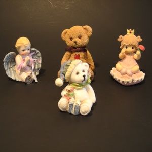 Four Vintage  Miniature Decorative Figurines